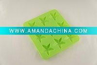 Wholesale Five star shape chocolate pan,silicone ice tray