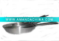 Wholesale Silvery white aluminum fry pan set