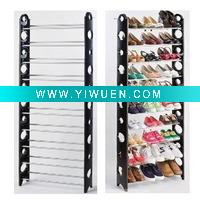 Wholesale Tiers Stackable Shoe Rack 10 layer,can hold 30 paris shoes