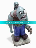 Wholesale Plants vs zombies polyresin Gargantuar figurine home decoration