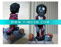 Wholesale Plants vs zombies polyresin dancing zombie figurine home decoration