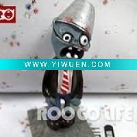 Wholesale Plants vs zombies polyresin bucket zombie figurine home decoration