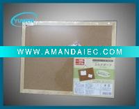 Wholesale Wood frame cork memo board with shrink packing