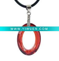 Wholesale 4137 oval ring small diamond crystal pendant beads - Volcano Red