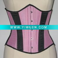 Wholesale corset,underbust,Pink satin