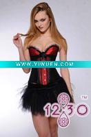 Wholesale New Sexy Fancy Black Corset Shaper + G-String