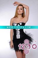 Wholesale sexy overbust satin corset/shapers with charming design and color