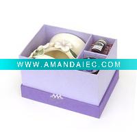 Wholesale Set of scent candle & aroma oil burner, S, in saa paper box