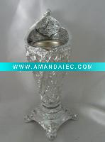 silver oil burner