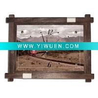 Wholesale wooden frame clock