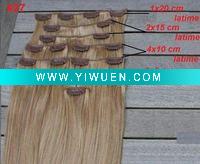 Wholesale remy clip in human hair extensions