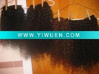 Wholesale Kinky Curly Brazilian remy human hair extension/weft