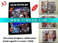 Wholesale 50/50 TATTOO ART PROJECT tattoo book BOOK BY HENRI B