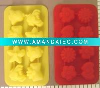 Wholesale Diomand-shapeed silicone ice cube tray