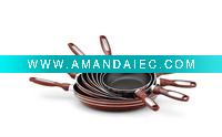 Wholesale aluminum stretch non-stick fry pan cookware set