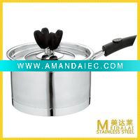 Wholesale 2pcs Stainless Steel Butterfly knobs straight saucepan Cookware DOVER milk pan