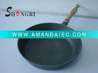 Wholesale cast iron fry pan with pre-seasoned oil coated
