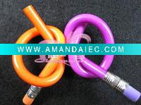 Wholesale New Peculiar Soft Pencil Not Broken Deformation Pencil 18cm 6 Colors Brand New