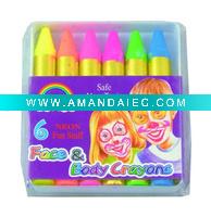 Wholesale 6pc Face & Body Crayons Length:6cm - A08054
