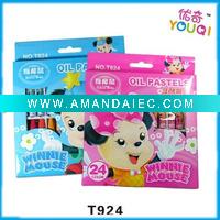 Wholesale T924- 24C oil pastels in color box