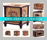 Wholesale Fashion Leisure Wood Tissue Box Holder