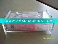 Wholesale Rectangle Transparent acrylic tissue paper Boxes