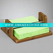 Wholesale bamboo napkin holder