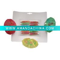 Wholesale party use in bulk Parasol Cocktail Sticks