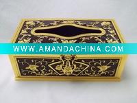 Wholesale metal elegant tissue box