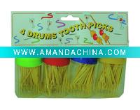 Wholesale 4 drums toothpicks - G0431