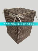 Wholesale Seagrass with Iron Foldable Laundry Basket