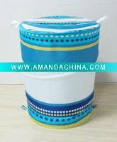 Round laundry hamper