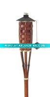 Tiki bamboo torch