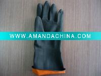 Wholesale Black rubber industrial gloves