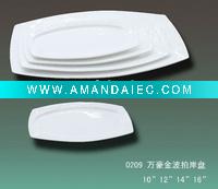 Wholesale find porcelain square shape plate set
