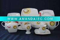 Wholesale 47pcs porcelain Dinnerware Set