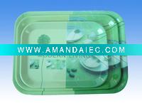 Wholesale 3 pcs rectangular melamine tray set