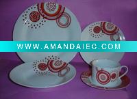 Wholesale 20pcs Porcelain restaurant dinnerware