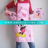 High quality apron set with various designs