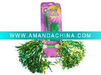 Wholesale A Ribbon Baton+A Pom Pom,pompon product,cheerleading pom pom