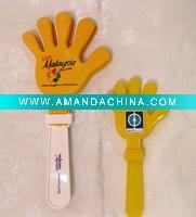 Wholesale plastic toy child toy light up LED fluorescent stick toy promotional colorful LED hand clapper party favors