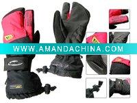 Wholesale Leather winter ski Gloves