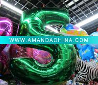 number shape balloon