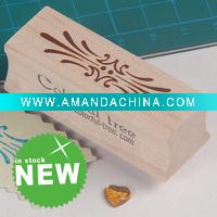 wooden rubber stamp