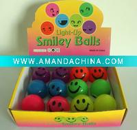 Wholesale flashing smiley ball