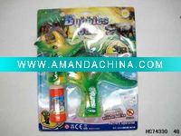 Wholesale B/O Dinosaur Flashing Lights Music Bubble Gun with single water HC74330