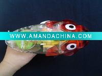 Wholesale Michey style, transparent color lightup LED bubble gun with sound