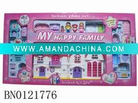 Wholesale B/O villa toy set w/light music,Eletronic toys