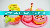 plastic birday toy cake