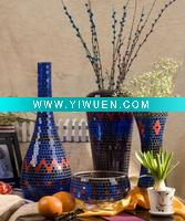 Wholesale Handmade mosaic glass vase in attractive design for home decor